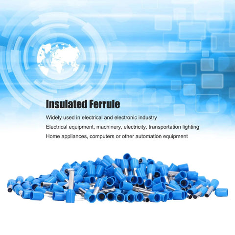 Insulated Ferrule Kit 1000 Pcs For 12 AWG Copper Wire Crimp Terminals And Wire End Connectors For Safe Electrical Connections
