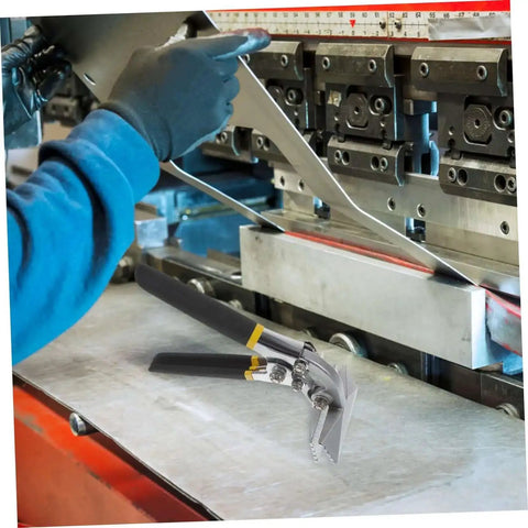 Metal Bender Hand Seamer Tool With Straight Jaw Pliers for sheet metal project in workshop with precise bending clamp