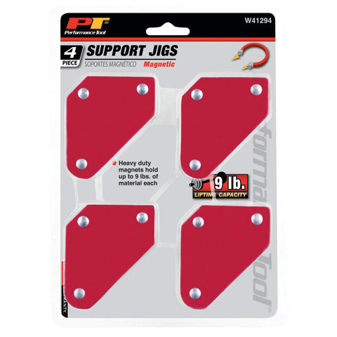 Mini Welding Magnetic Jig Four Pack With Nine Pound Hold Each, Hands Free Welding, Gluing And Assembly At 45, 90 And 135 Degree Angles.