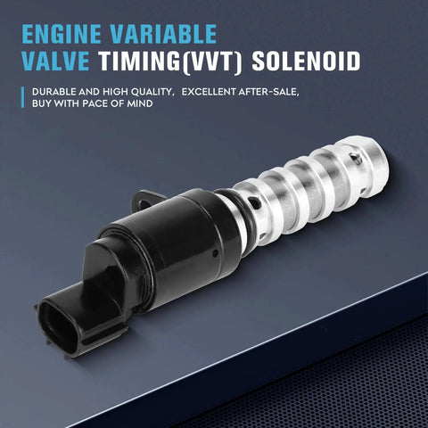 2 Piece Engine Oil Control VVT Solenoid Kit For Hyundai And Kia 1.6L Engines Fits Accent Sonata Tucson Veloster Forte Koup Forte5 Rio Soul Elantra GT Kona For Your Ride Replace 243552B700 TS1114, single solenoid front view.
