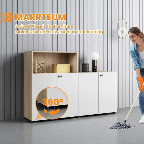 Side view of furniture with 8 Pack Ball Bearing Rollers With 360 Degree Rotation Universal Ball Casters Supports Up To 330 Pounds, in use.