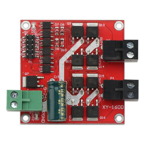 Beefed Up Dual DC Motor Driver With PWM Speed Control L298 H Bridge circuit board, industrial grade, for 6.5V to 27V systems