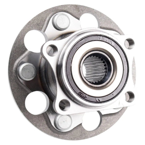Rear Wheel Bearing And Hub Assembly Pair For 19-23 Toyota RAV4 All Wheel Drive, 20-23 Camry AWD, close-up view of one hub