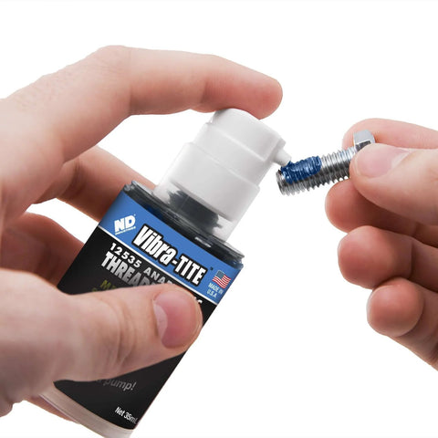 Removable Medium Strength Gel Thread Locker For Threaded Fasteners Blue 35 Ml Pump No Fuss High Performance Anaerobic Sealant