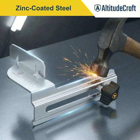 Crown Stops For Miter Saw That Make 45 Degree Crown Cuts A No Brainer Heavy Duty Crown Molding Jig By AltitudeCraft in zinc-coated steel.