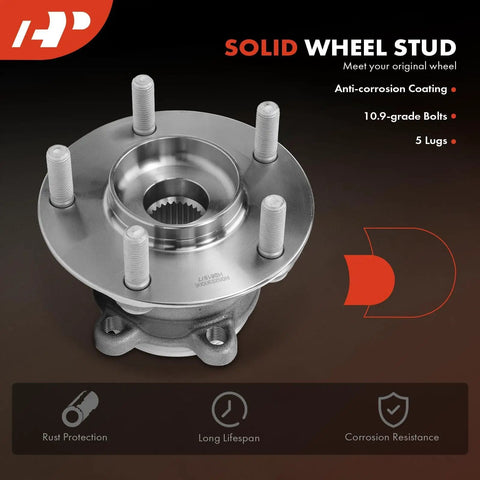 Rear Wheel Bearing And Hub Assembly For Mazda CX 9 AWD 2016 2017 2018 2019 2020 2021 2022 2023 5 Lug Fits All Wheel Drive