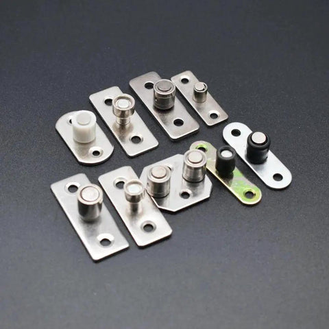 Sliding Barn Door Nylon Guide Wheel Set 4 Pieces With Floor Guide Roller Bracket for aluminium doors and pocket door rails