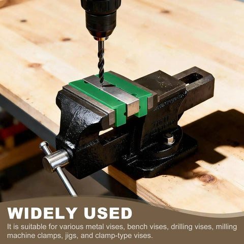 6 Inch Rubber Magnetic Vise Jaw Pads V Shape Anti Scratch Jaws For DIY Woodworking And Plumbing Clamping on bench vise