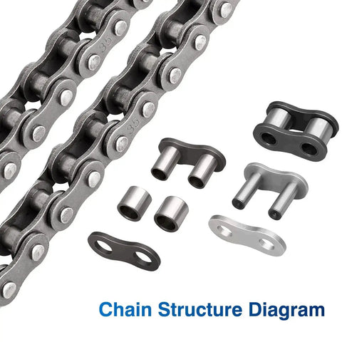 35 Roller Chain 10 Feet 320 Links With Chain Breaker And 5 Connecting Links For Go Karts Motorcycles Mini Bikes Bicycles