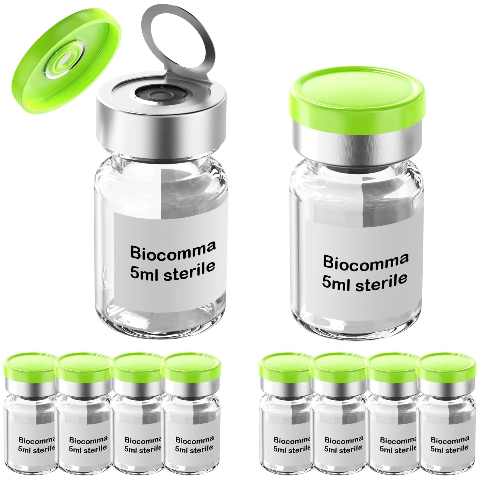 sterile 5ml lab vials - Pack of 10 Easy Open Caps 🍁 &n...