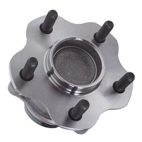 Rear Wheel Bearing And Hub Assembly For Nissan Rogue And Rogue Sport 5 Lug Direct Replacement Fits 2008 To 2020 Rogue And 2017 To 2022 Rogue Sport Qashqai For A Smooth Quiet Ride And Solid Handling, top view