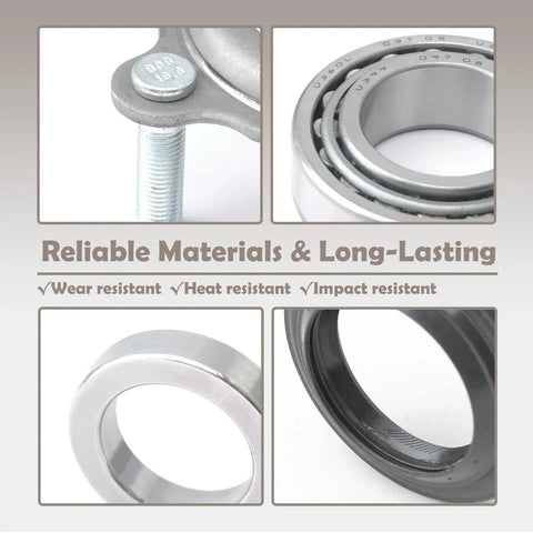 Close-up of Beefed Up Rear Axle Bearing And Seal Kit For Jeep Wrangler JK JKU 2007 To 2017 demonstrating material durability.