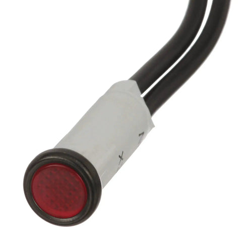 Beefy Incandescent Red Indicator Light For Control Panels 14V With Six Inch Lead Wires Five Sixteenth Inch Bulb Size Flush Mount