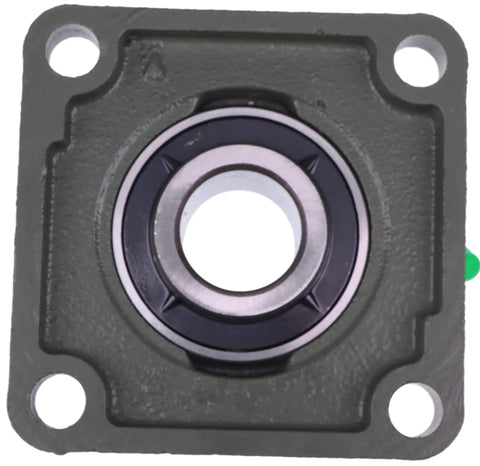 Front view of 1-1/4 Inch Four Bolt Flange Bearing Set Screws Compatible With UCF207-20 industrial machinery part