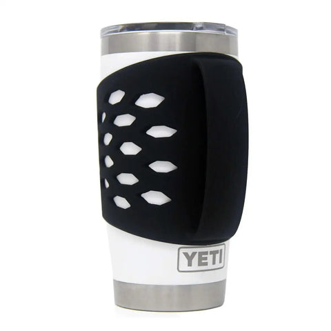 Protective Silicone Tumbler Sleeve With Handle For 20 Oz Stainless Steel Vacuum Insulated Mugs and Tumblers with comfy grip