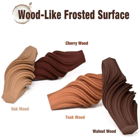 Wood PLA Filament Bundle 1.75mm 200g Each Four Pack With Real Wood Fiber Over 30 Percent In Walnut Oak Cherry Teak For 3D Printing
