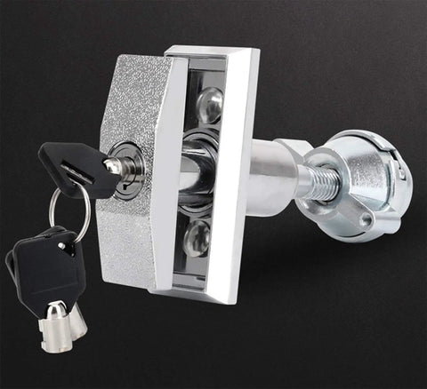 Universal T Handle Vending Machine Lock With Keys, Heavy Duty Zinc Plated Hardware, Easy To Install, Includes 3 Keys