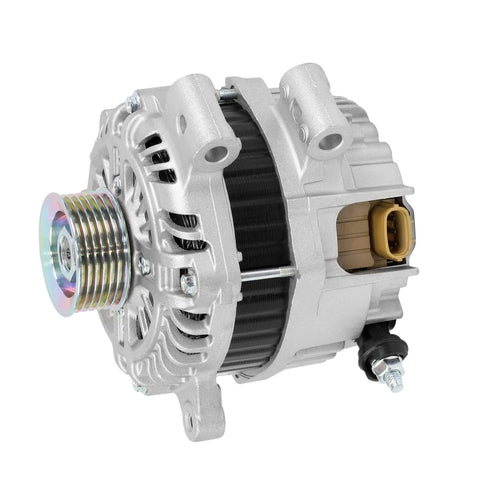 Side view of Drop-In 110A 12V 6-Groove Alternator For 2011-2013 Forester 2.5L H4 - Plug-And-Play Direct-Fit Replacement For 11579N