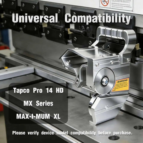 Plug And Play Direct Replacement For 10379 Cut Off Tool With Case installed on Tapco Pro 14 HD MX Series brake showing compatibility.