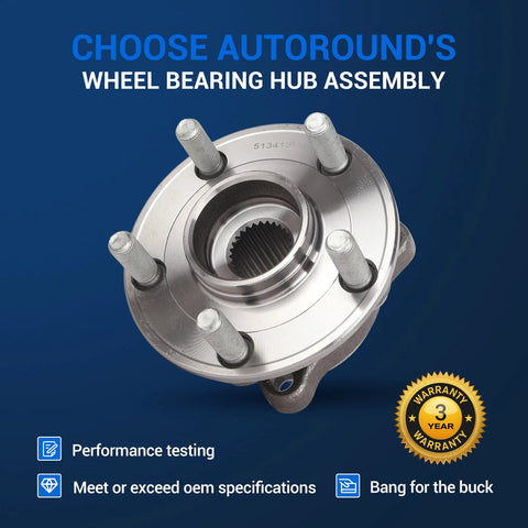 Front Wheel Hub Bearing Assembly For Subaru Forester Crosstrek Impreza And XV Crosstrek 5 Lug ABS OEM Quality Replacement