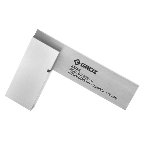 2 Inch Precision Steel Square For Accurate Right Angles In Woodworking And Machining With 16 Micron Squareness And Finely Ground Edges