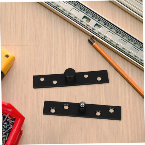 Heavy Duty Hidden Door Pivot Hinge With Rotating Stainless Steel Mechanism For Secret Bookcase And Partition Doors Black Finish