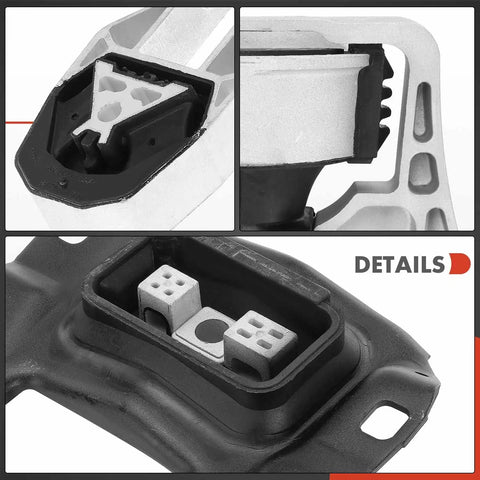 Close-up of Ford Escape 2013 2016 And Transit Connect 2014 2021 engine mount and transmission mount set details, three-piece replacement