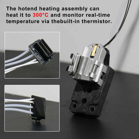 High Temperature Hotend Heating Assembly Kit For A1 And A1 Mini 3D Printers With Ceramic Heater Thermistor