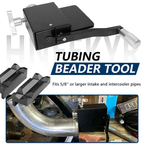 Heavy Duty Bead Roller For Tube Pipe And Hose With Nylon Vise Jaws Fits 5 Eighth Inch And Larger Tubing DIY Intercooler Piping Tool