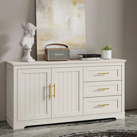 White dresser with brushed gold cabinet handles 10 pack 3 inch stainless steel drawer pulls durable kitchen cabinet hardware