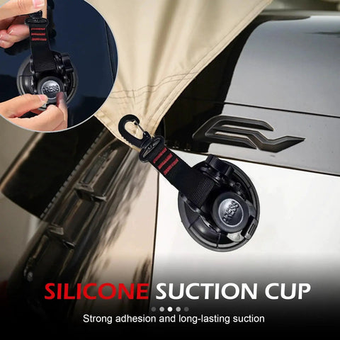 2 Pack Heavy Duty Car Suction Cup Hooks With Strong Anchor And Hook Multifunctional Removable Mounting Accessory for awnings