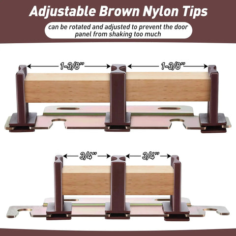 Sliding Closet Door Floor Guide Kit Universal Adjustable Width Track Mount 6 Pack Compatible With N 6796 Stamped Steel Door