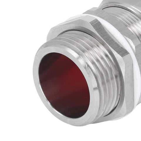 Explosion Proof Cable Gland Connector for Electrical Junction Boxes IP66 304 Stainless Steel with Double Sealing close-up view