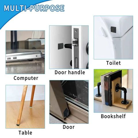 32 Piece Self Adhesive Rubber Feet For Electronics Adhesive Bumpers Cushions Non Slip Pads on various household items.