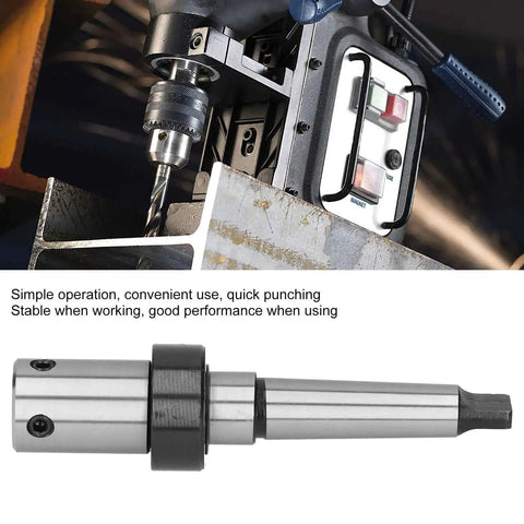 Annular Cutter Arbor MT3 Morse Taper To Three Quarter Inch Weldon Shank With Coolant System for magnetic drill presses visible
