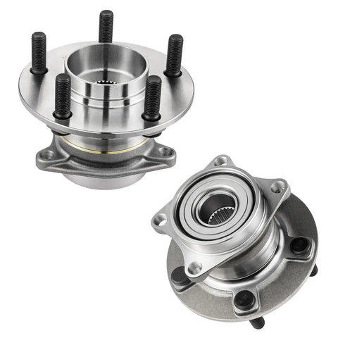 Rear Wheel Bearing And Hub Assembly 2 Pack For Mazda CX 9 2007 Through 2015 5 Lug Compatible Replacement Kit
