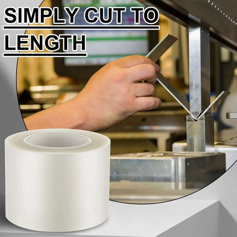 Urethane Press Brake Die Protection Film Roll protects dies from scratches and dents during metal bending, 4in wide, 0.012in thick.