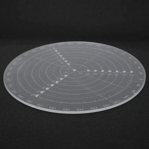 8 Inch Round Center Finder Compass Transparent Acrylic For Woodworking Lovers Easily Find Center And Draw Circles For Lathe Work And Woodturning Projects