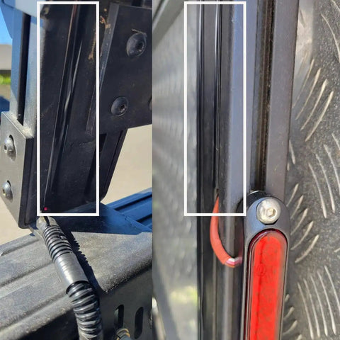 Dust Protection Soft Cover Seal Strip For 3030 And 4040 Series 8mm Slot Aluminum Profile Extrusion Black 10M installed close-up