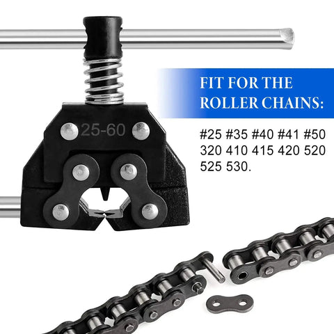 Chain Breaker Tool For 25 35 40 41 50 320 410 415 420 520 525 530 Roller Chains Detacher And Cutter For Motorcycle Bicycle