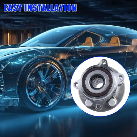 Bolt-On Front Wheel Hub Bearing Assembly For Toyota Prius 2010-2017, Prius Plug-In 2012-2015, And Lexus CT200h 2011-2017, 5 Lug With ABS