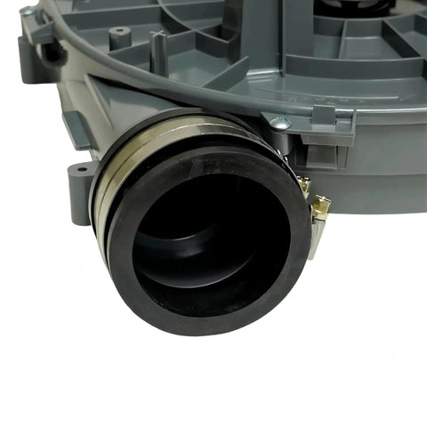 Close-up of Heavy Duty Draft Inducer Motor for Carrier Bryant Payne Furnaces 1179081 with two speed plug and blower wheel