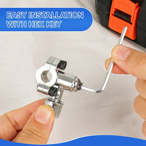 Bullet piercing valve kit, 10 pcs, chrome finish with hex key, for 1/4–3/8 in OD refrigerator water line pipes