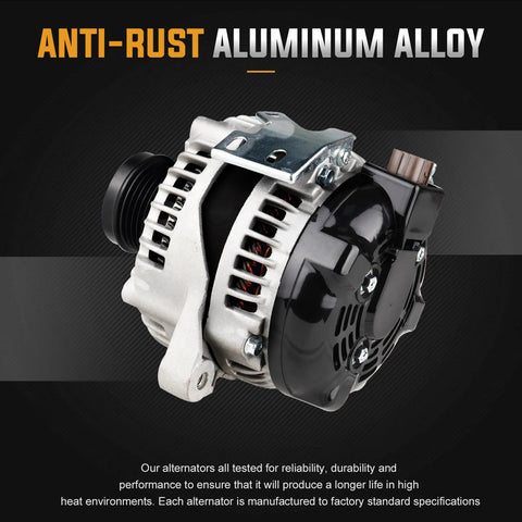 12V 2.4L Alternator Replacement For Camry 2007 2009, Corolla 2009 2010 XRS Only, Matrix 2009 2013, Scion xB Base 2008 2013