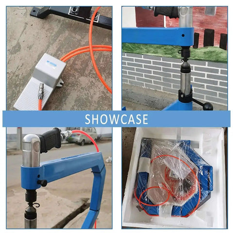 Industrial Beefy Pneumatic Planishing Hammer With Four Inch Throat Anvil And Pedal Air Planishing Tool For Metalwork And Auto Body