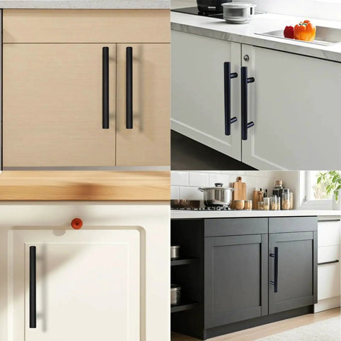 Twenty Pack Matte Black Cabinet Pulls With 96 Millimeter Hole Center For Easy Install And A 5.7 Inch Overall Length