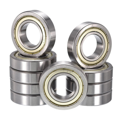 HiPicco R16ZZ deep groove ball bearing, 1 in ID × 2 in OD × 1/2 in width, chrome steel double shield Z2, 10 pcs
