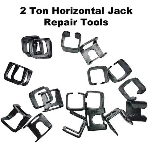 2 Ton Hydraulic Floor Jack Spare Parts Set With Hoop Claw Clamp Clips Universal Replacement For Hydraulic Floor Jacks 9mm And 11mm Clip Sizes Jack Repair Kit For Cylinder Piston Accessories 6 Pack DIY Ready