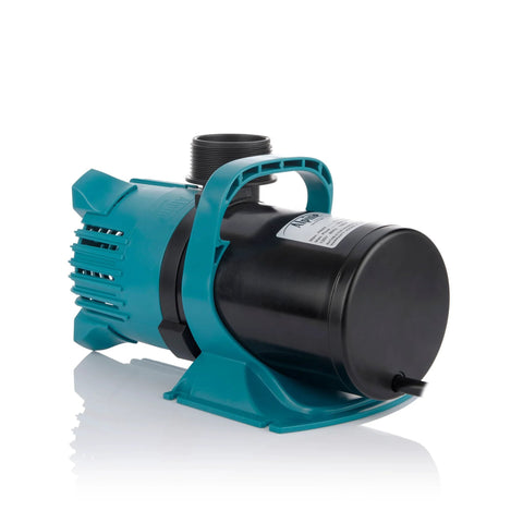 Alpine PEG3000 submersible pond pump teal housing, black motor for ponds, waterfalls and fountains, 3000 GPH