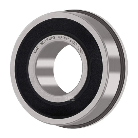 Four Pack Flanged Ball Bearings 3/4 Inch ID X 1-3/8 Inch OD For Lawn Mowers Wheelbarrows Carts And Hand Trucks Chrome Steel Sealed